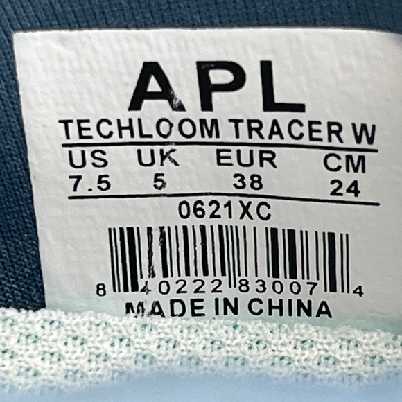 APL Techloom Racer Womens Sneakers Blue Pink Size 7.5 Mesh Low Tops Laces - Picture 7 of 9